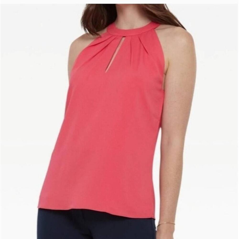NWT Ecru Blanchett Coral Halter Lined Sleeveless Blouse Size Small